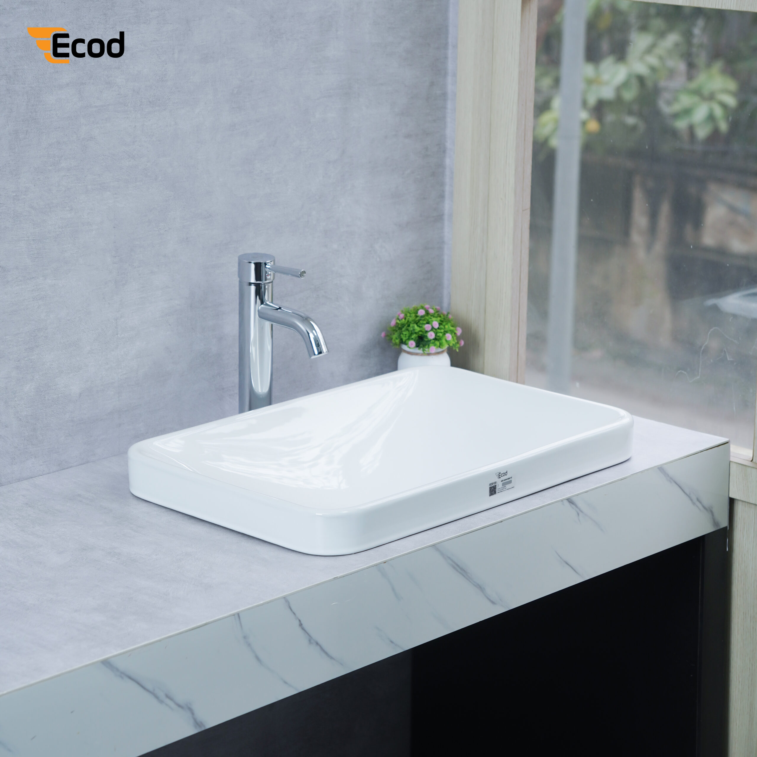 Chậu bán âm ECD122