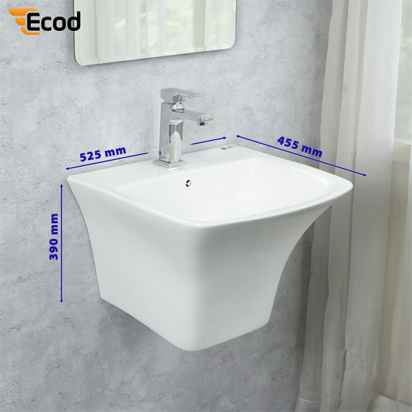 Chậu treo tường liền khối EC6002