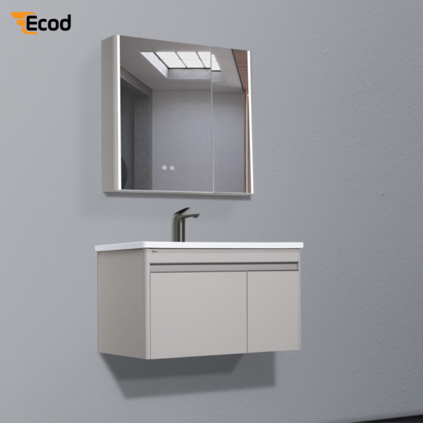 Bộ tủ gương lavabo phòng tắm EC8050
