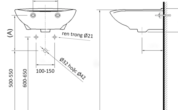 Tiêu chuẩn đầu chờ lavabo: kích thước & lắp đặt đúng kỹ thuậ