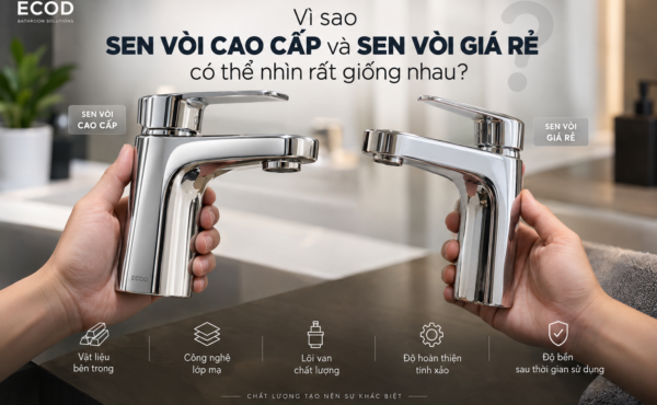Vì sao sen vòi cao cấp và sen vòi giá rẻ nhìn rất giống nhau?